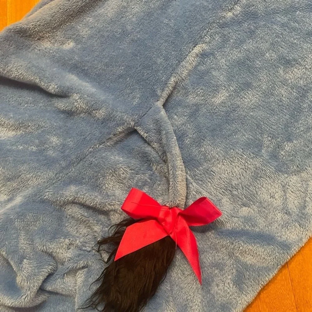 Disney Eeyore Hooded One Piece Sleepwear Pajamas Jump Suit Adult XL with Tail - Picture 5 of 6